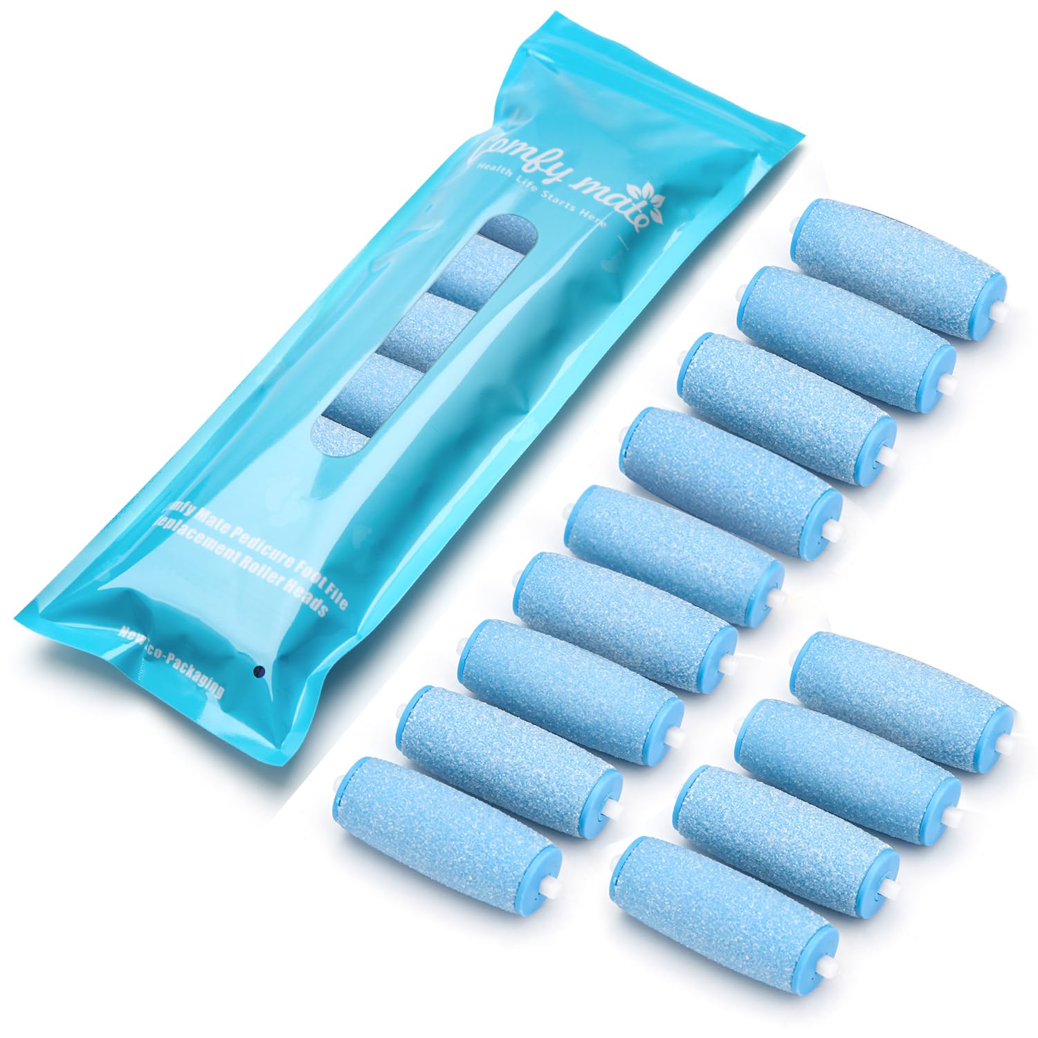5 Extra Coarse for WET AND DRY : 5 Extra Coarse Replacement Roller Refill Heads Compatible with Amope Wet & Dry Electronic Foot File (5 Extra Coarse for Wet & Dry)